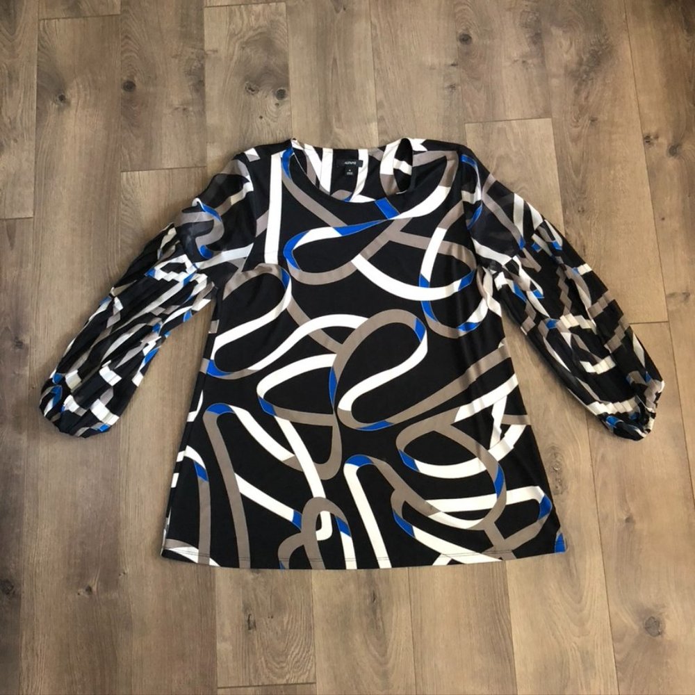 Alfani Blouse Long Sleeve Size: M